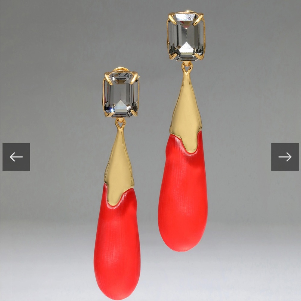 ALEXIS BITTAR Crystal Large Teardrop Earrings